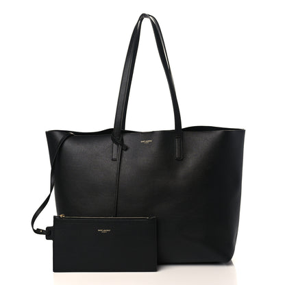 Saint Laurent Calfskin Large Shopping Tote Black 1 of 10