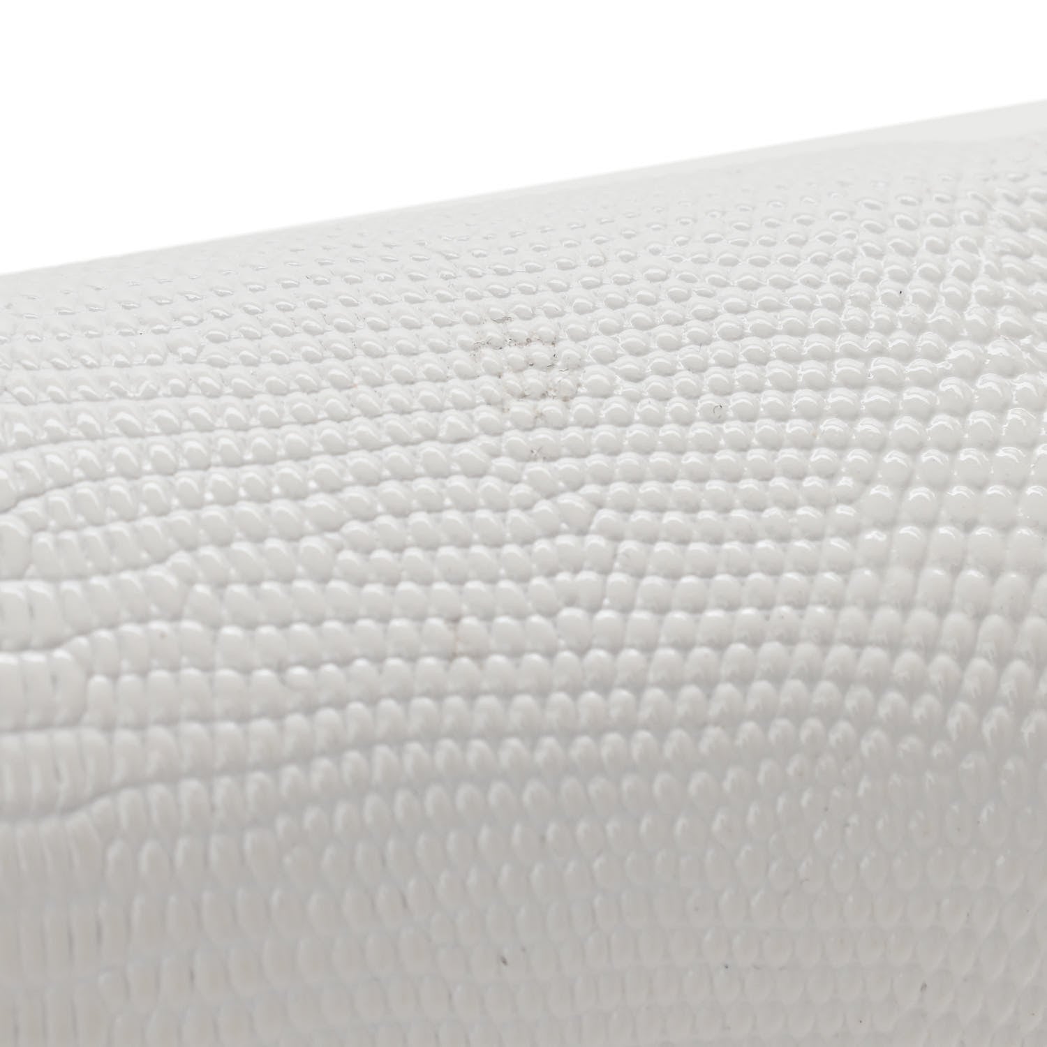 Balenciaga Patent Calfskin Lizard Embossed Medium Ghost Shoulder Bag Optic White 12 of 12