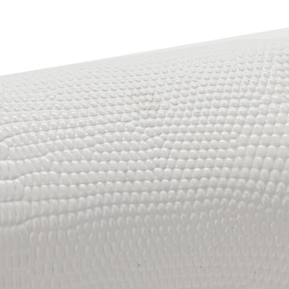 Balenciaga Patent Calfskin Lizard Embossed Medium Ghost Shoulder Bag Optic White 12 of 12