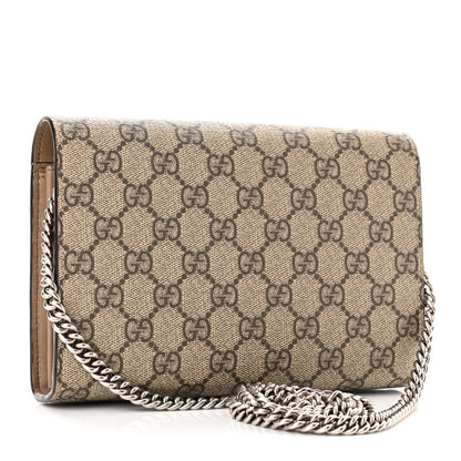 Gucci GG Supreme Monogram Mini Dionysus Chain Wallet Beige Taupe 3 of 12