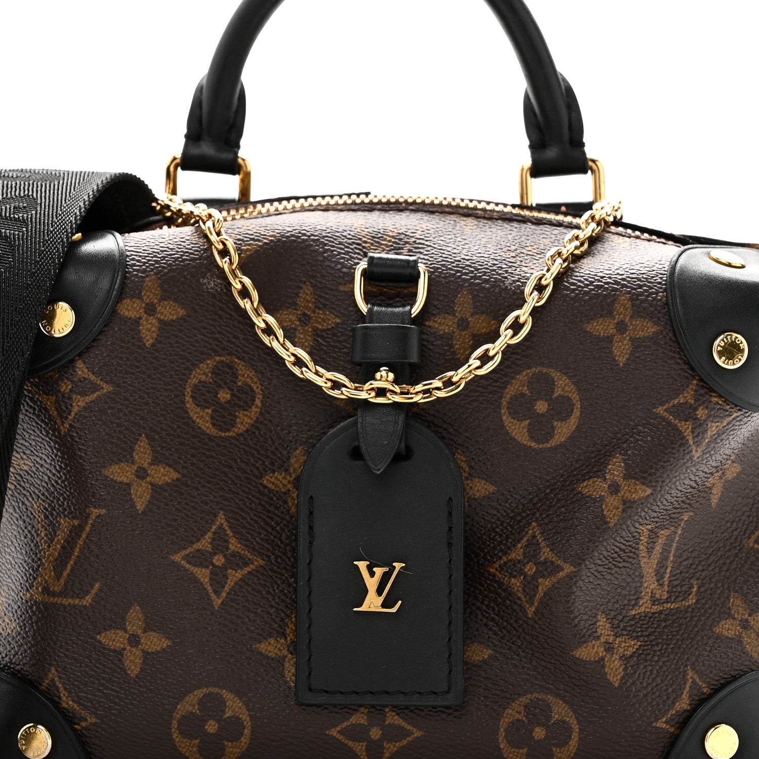 Louis Vuitton Monogram Petite Malle Souple Black 7 of 9