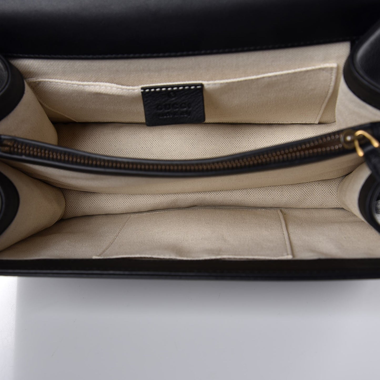 Moon Calfskin Web Medium Dionysus Bamboo Top Handle Bag Black Bright Evergreen Hibiscus Red