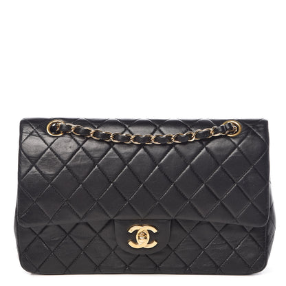 Chanel Lambskin Quilted Medium Double Flap Black 1 of 13