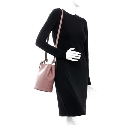 Burberry Calfskin Small Lorne Bucket Crossbody Light Elderberry 2 of 7