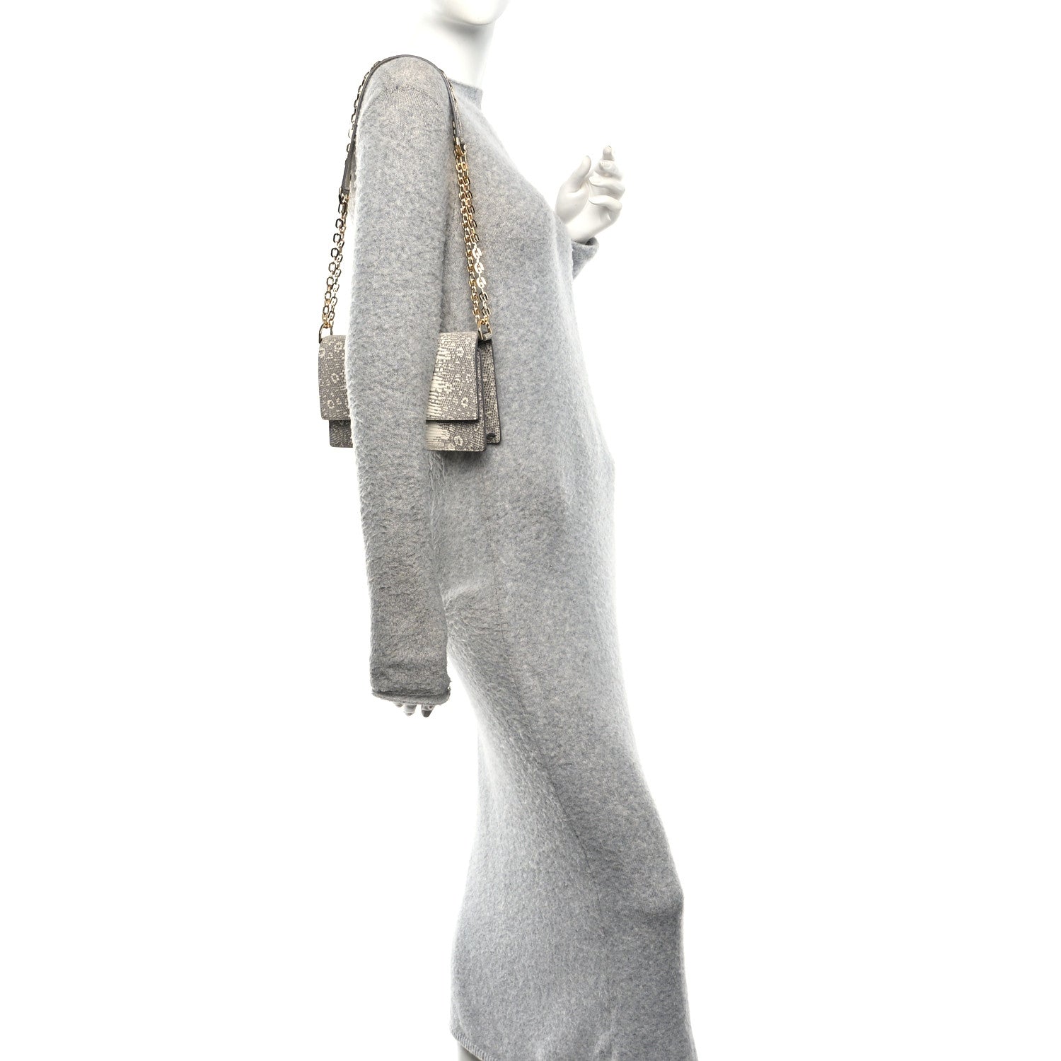 Givenchy Lizard Small 4G Chain Shoulder Bag Natural 2 of 9
