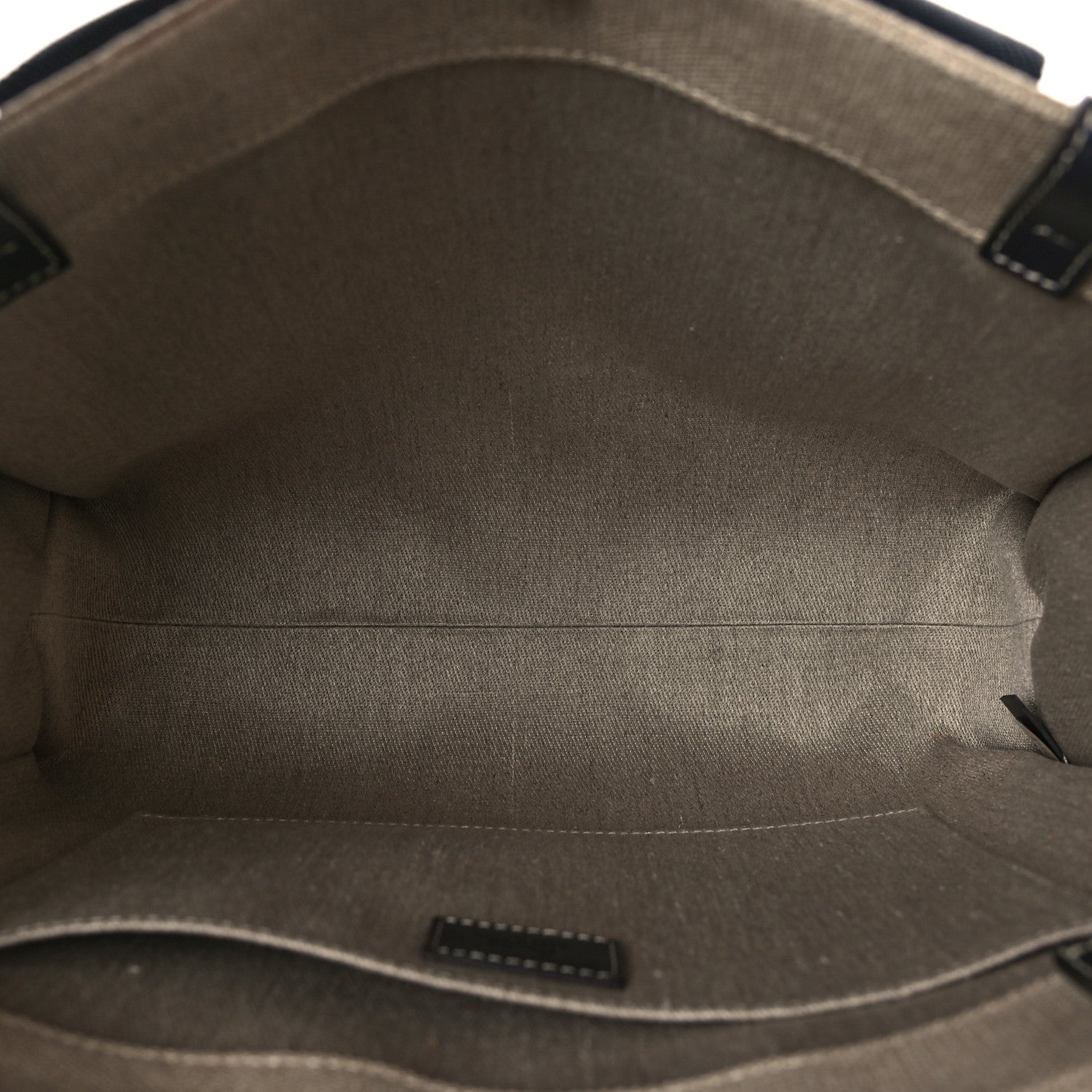 Chloe Linen Calfskin Medium Woody Ribbon Tote Black Blue 5 of 9