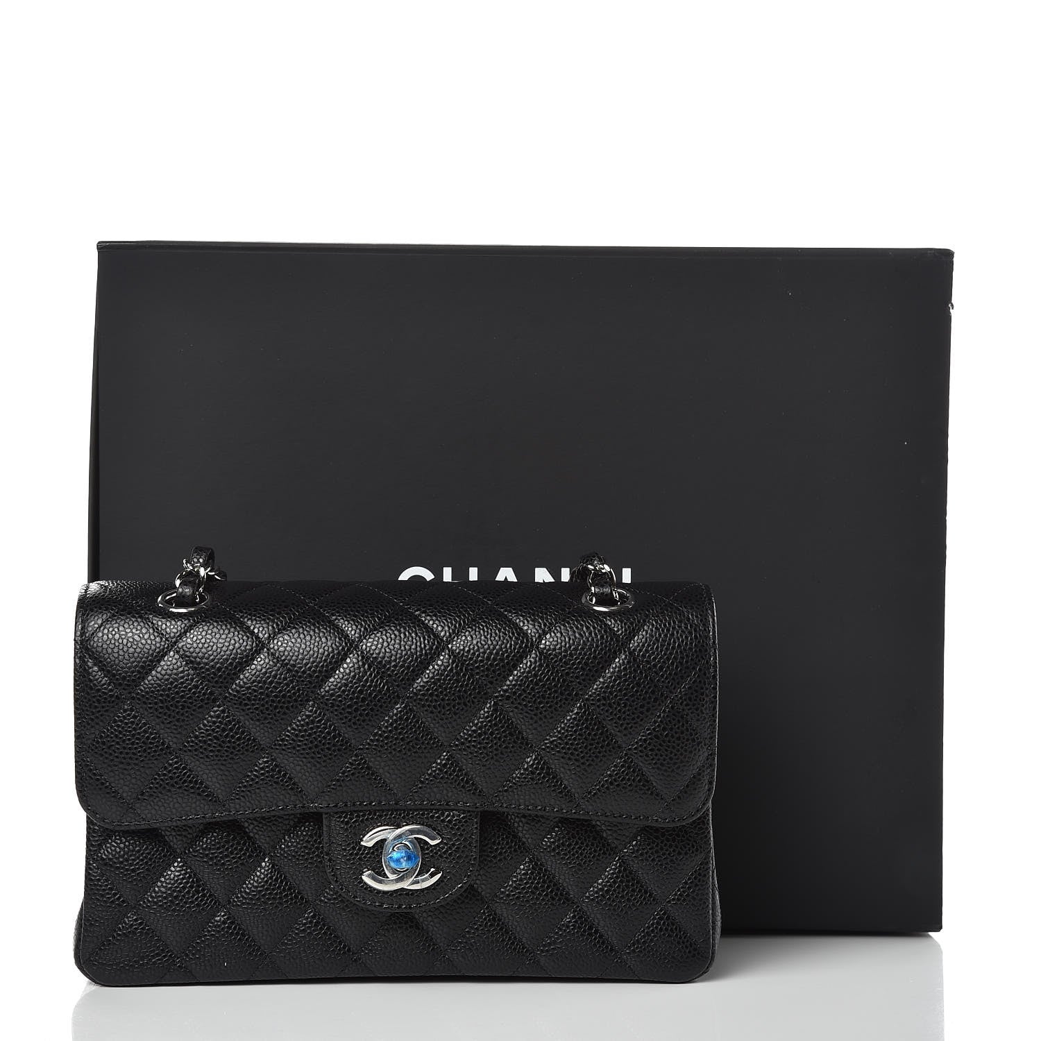 Chanel Caviar Quilted Small Double Flap Black 10 of 10
