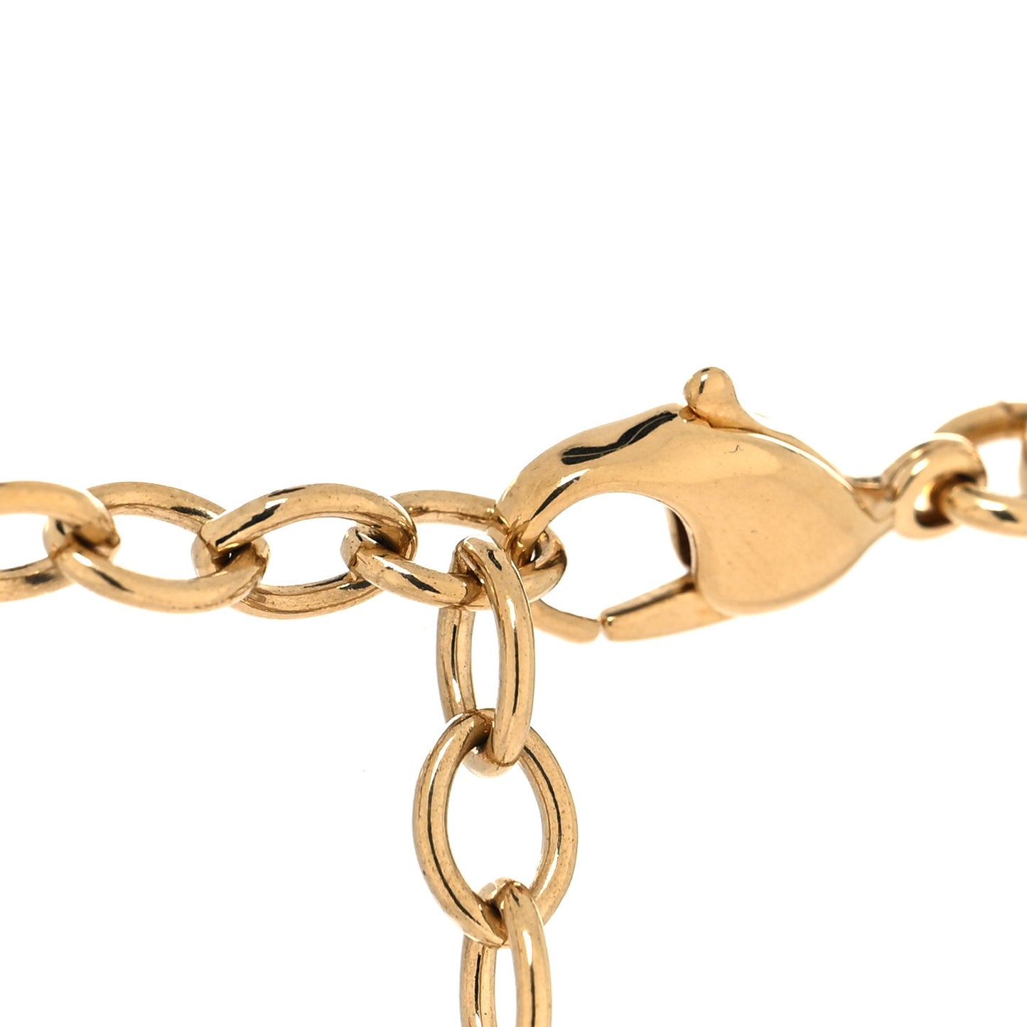 Metal Crystal 30 Montaigne Necklace Gold