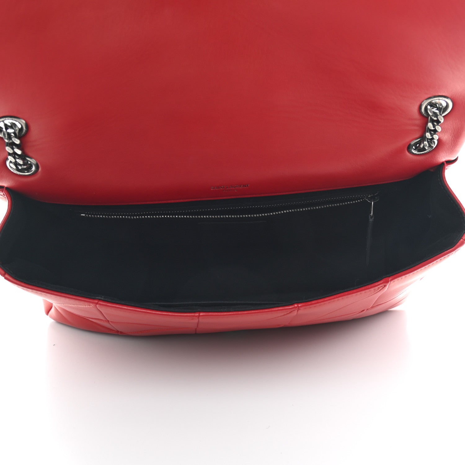 Saint Laurent Lambskin Patchwork Monogram Large Jamie Red 13 of 25