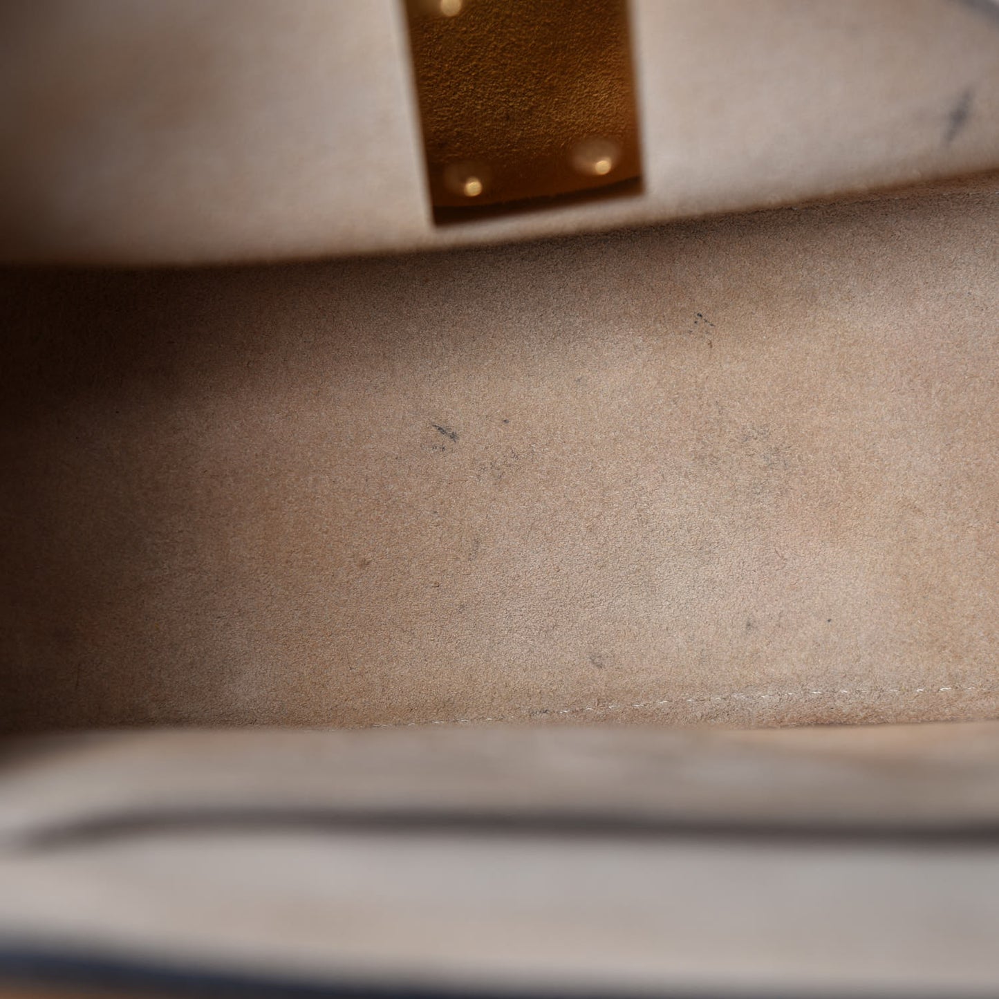 Grained Lambskin Drew Shoulder Bag Chestnut Cream