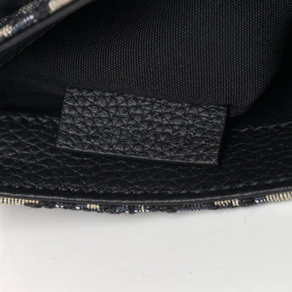 Christian Dior Oblique Saddle Messenger Pouch Beige Black 7 of 9