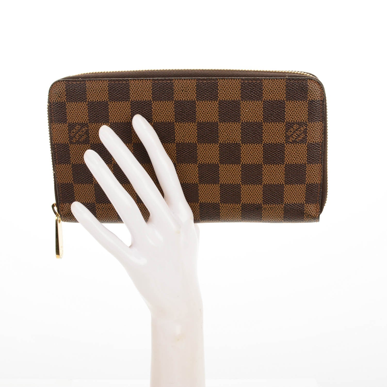 Louis Vuitton Damier Ebene Zippy Organizer Wallet 2 of 7