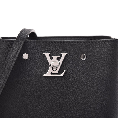 Louis Vuitton Calfskin Nano Lockme Bucket Black 10 of 10