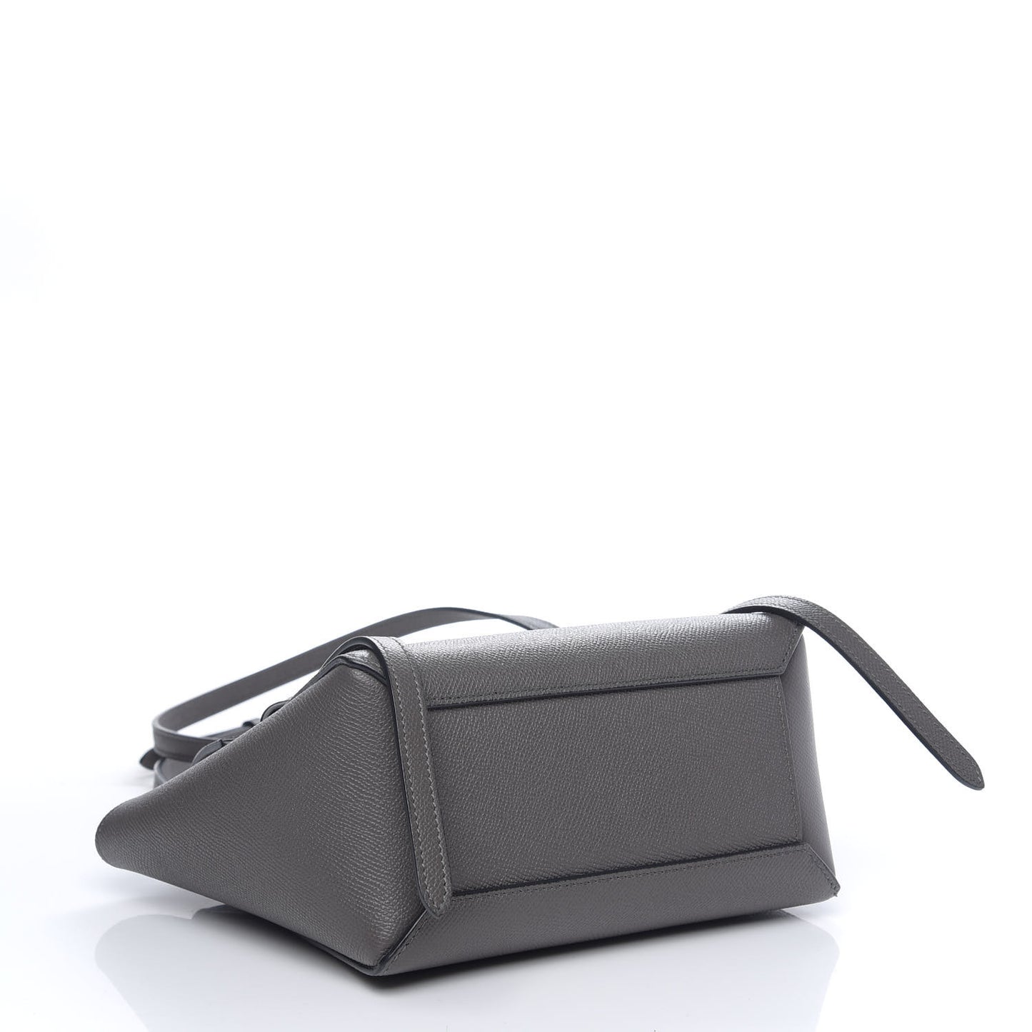 Grained Calfskin Nano Belt Bag Grey