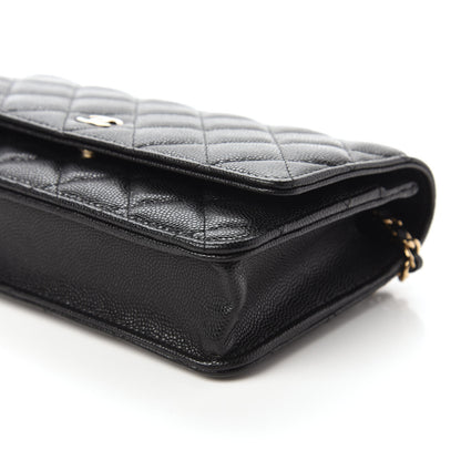 Chanel Caviar Quilted Wallet On Chain WOC Black 7 of 10
