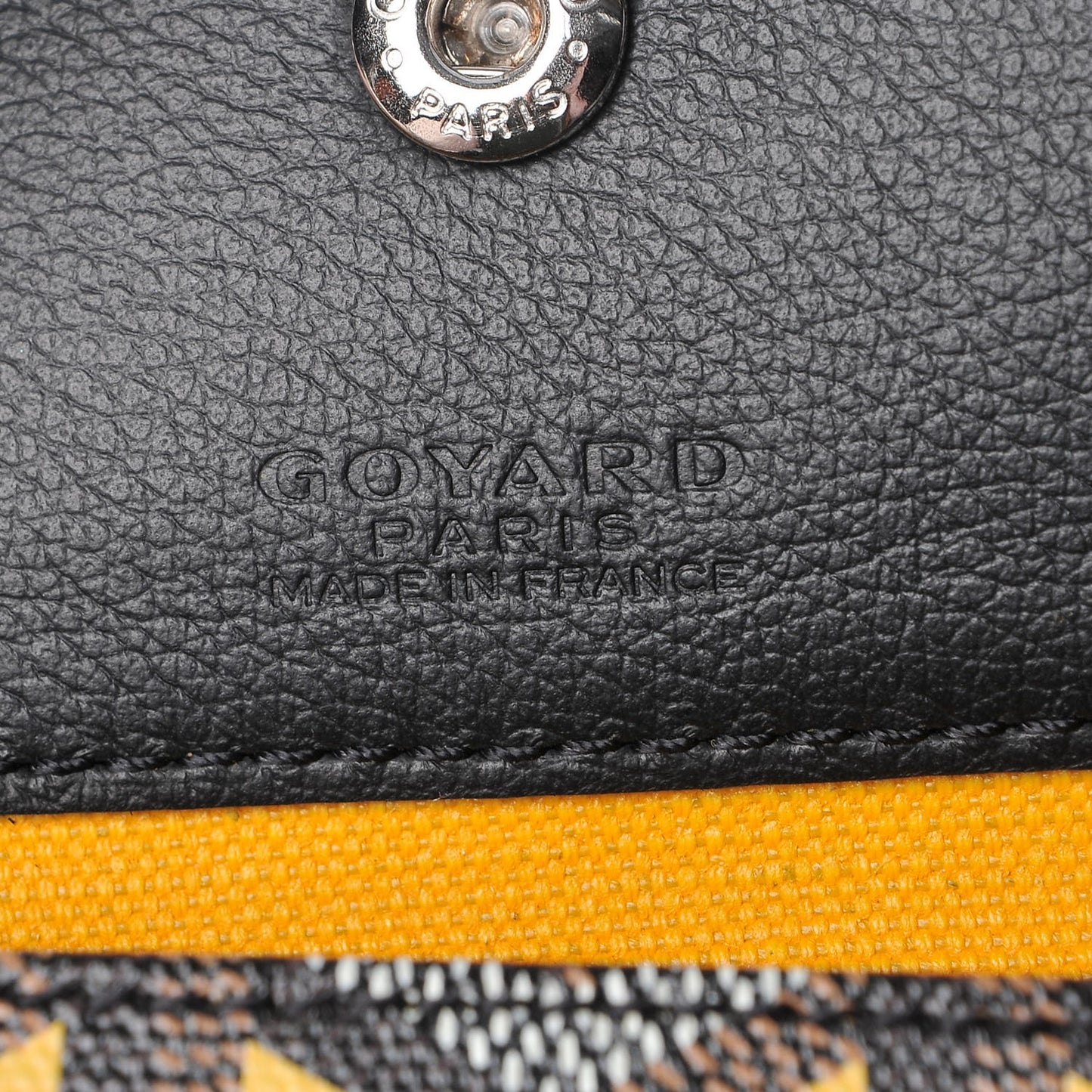 Goyardine Saint Louis Claire Voie PM Black Yellow