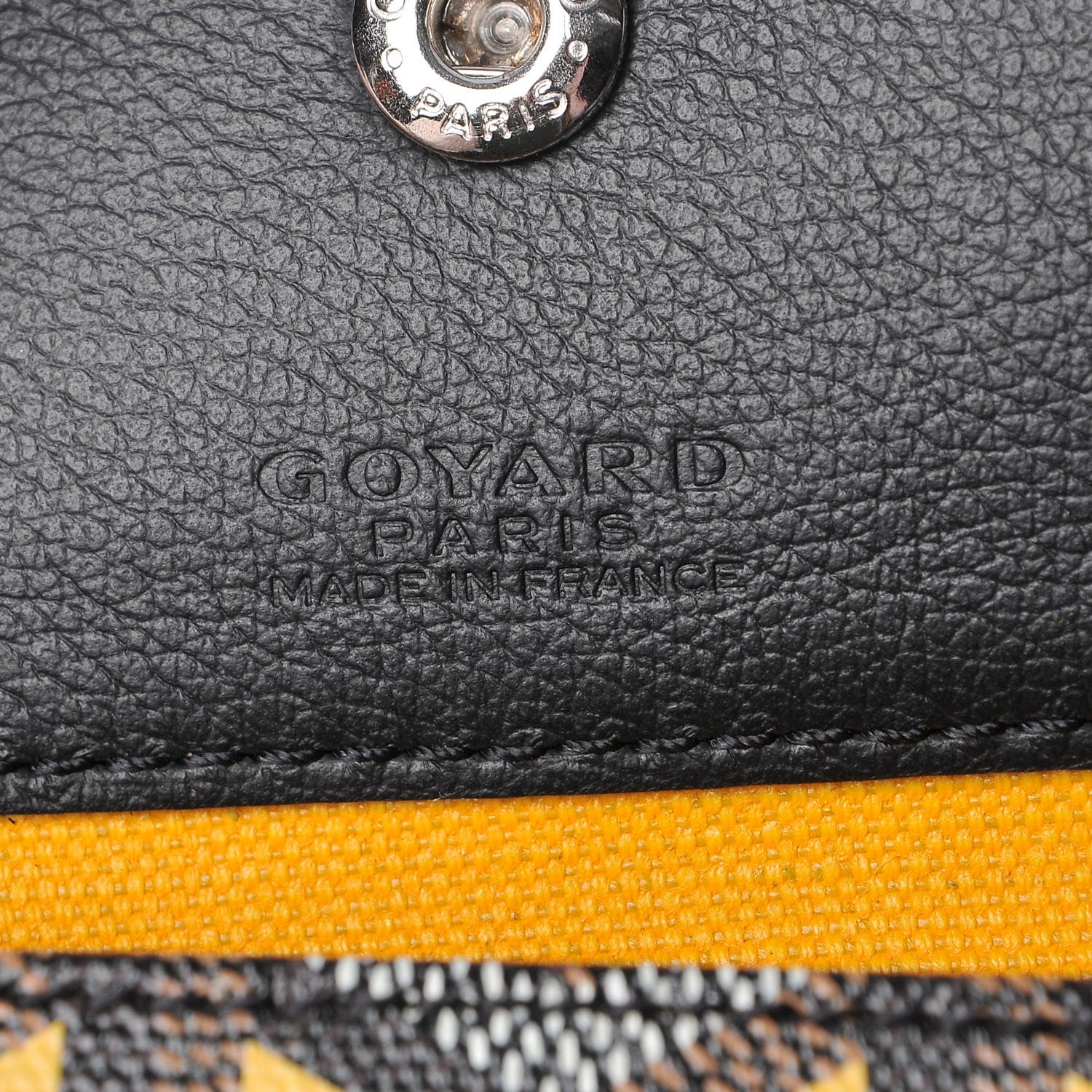 Goyard Goyardine Saint Louis Claire Voie PM Black Yellow 7 of 10
