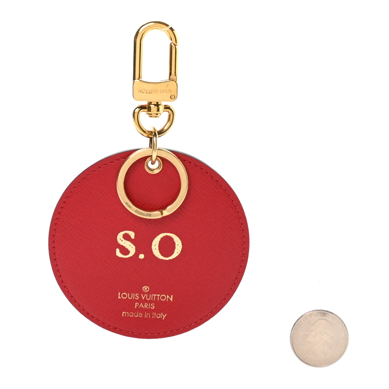 Louis Vuitton Monogram Illustre Kabuki Daruma Bag Charm Key Holder 2 of 4