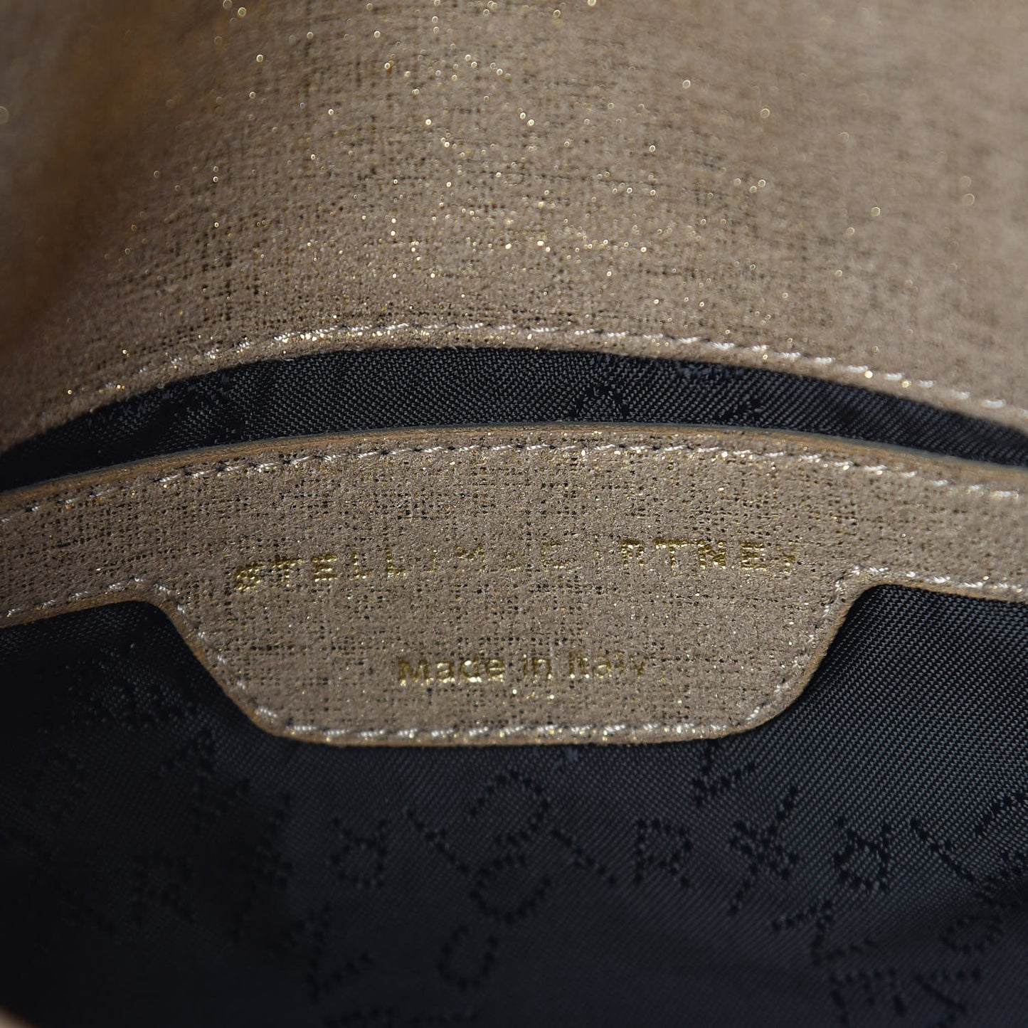 Shaggy Deer Falabella Crossbody Bag Gold