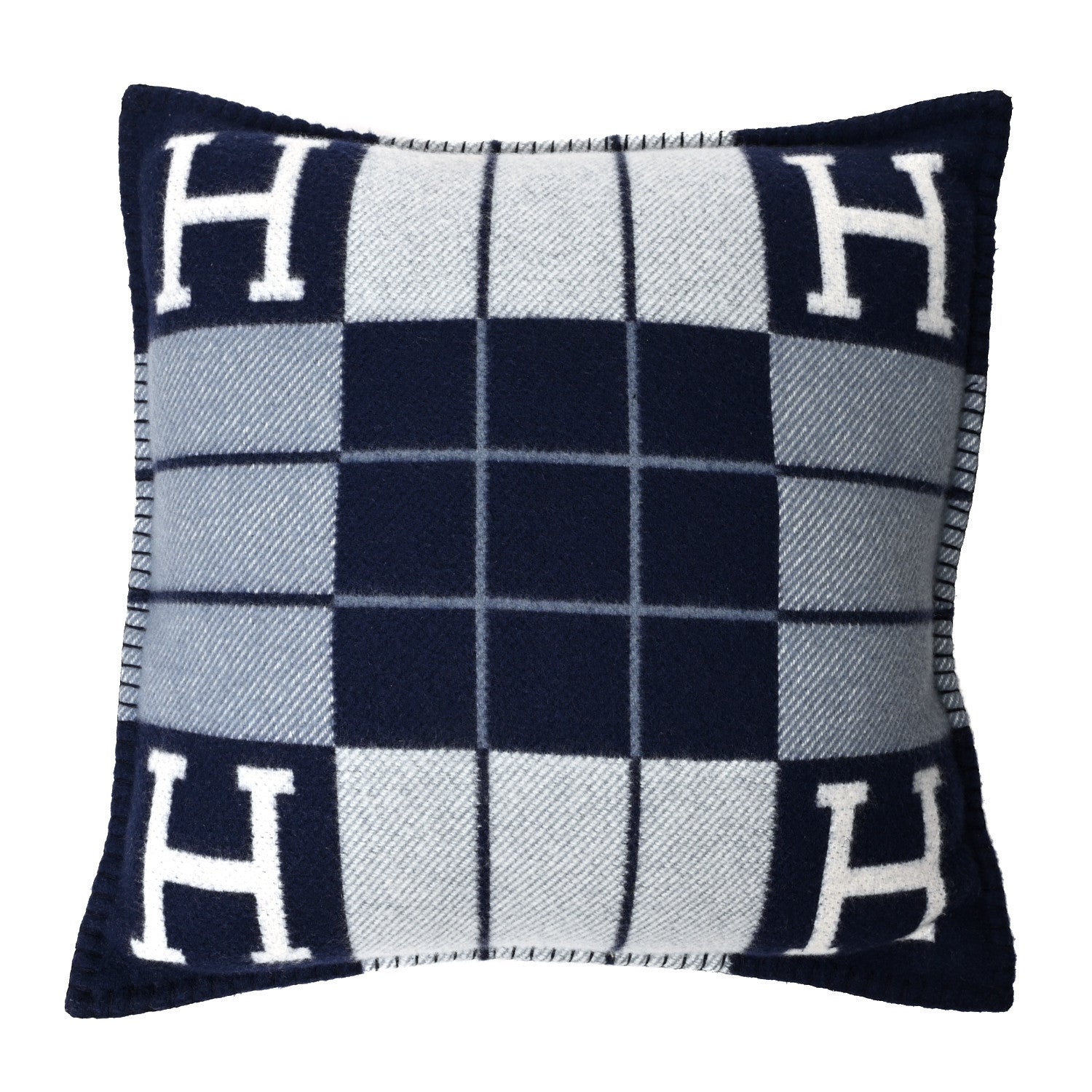 Hermes Wool Cashmere Avalon III Pillow PM Ecru Caban 1 of 3