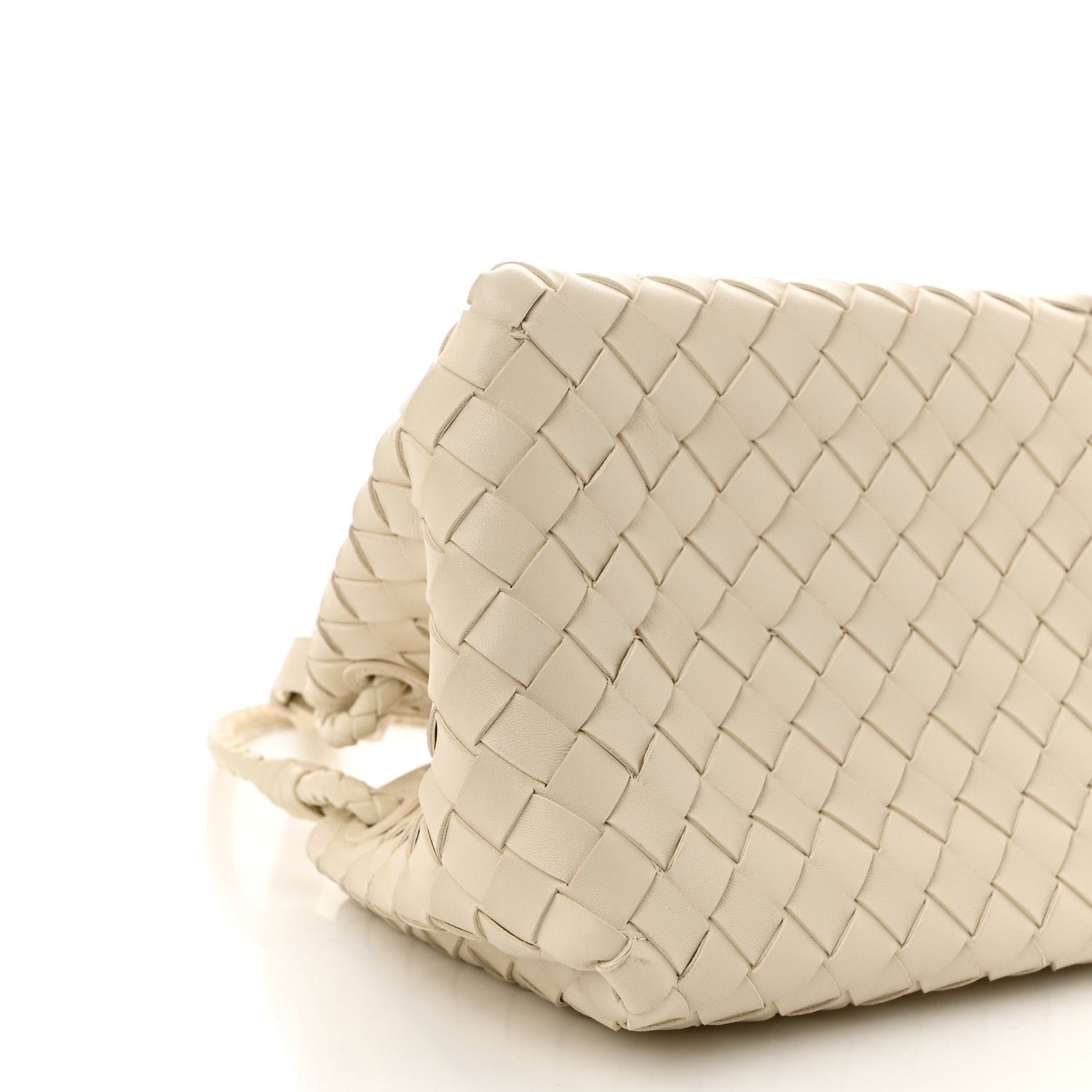 Bottega Veneta Nappa Intrecciato Small Parachute Shoulder Bag Sea Salt 8 of 9