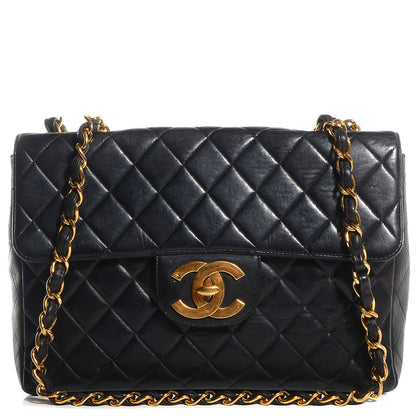 Chanel Lambskin Jumbo Flap Black 1 of 8
