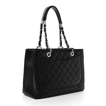 Chanel Caviar Quilted Grand Shopping Tote GST Black 3 of 9