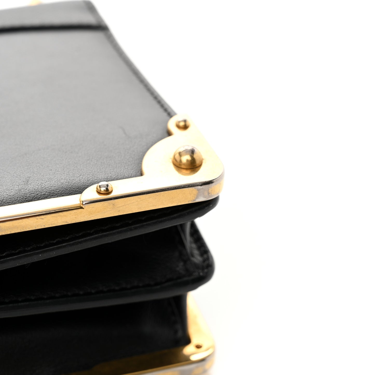 City Calf Saffiano Cahier Bag Black