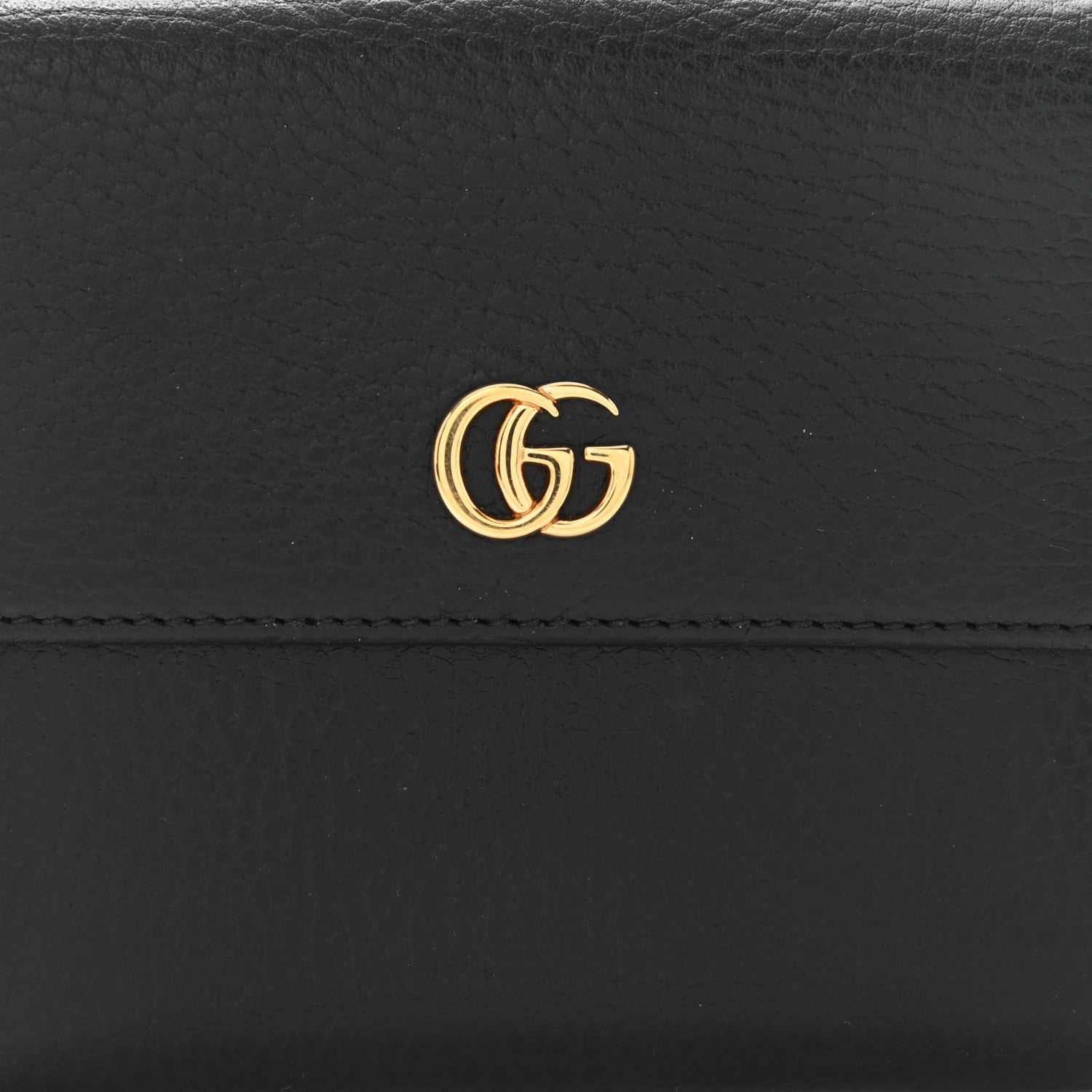 Gucci Dollar Calfskin Double G French Flap Wallet Black 8 of 10