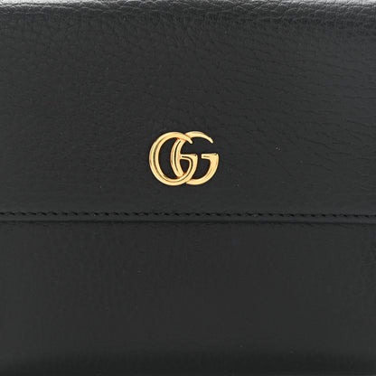 Gucci Dollar Calfskin Double G French Flap Wallet Black 8 of 10