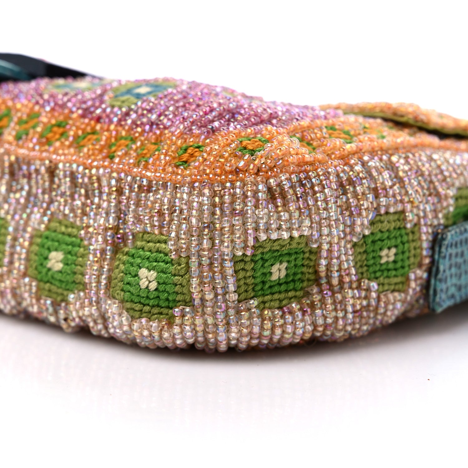 Fendi Lizard Beaded Baguette Multicolor 8 of 12