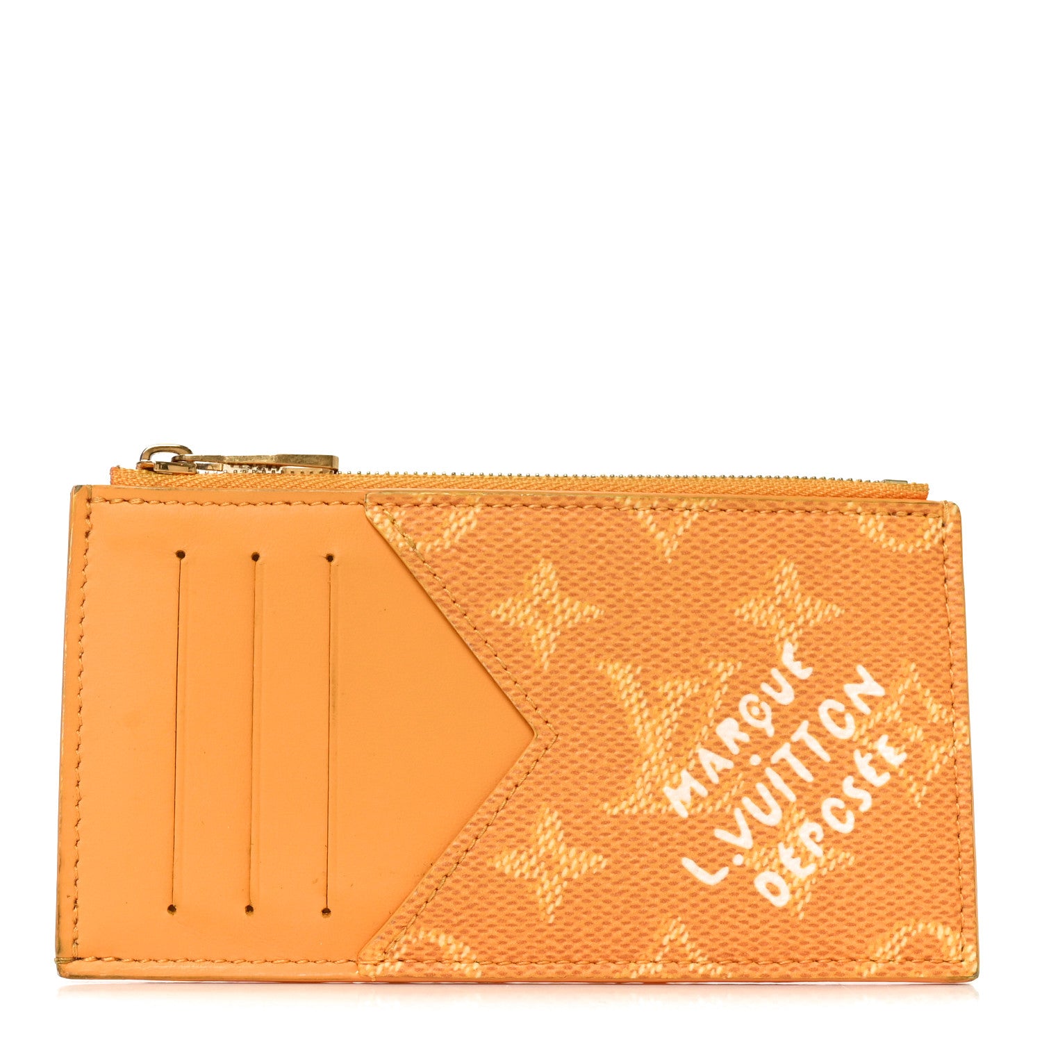 Louis Vuitton Monogram Heritage Coin Card Holder Safran Yellow