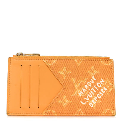 Louis Vuitton Monogram Heritage Coin Card Holder Safran Yellow 1 of 9