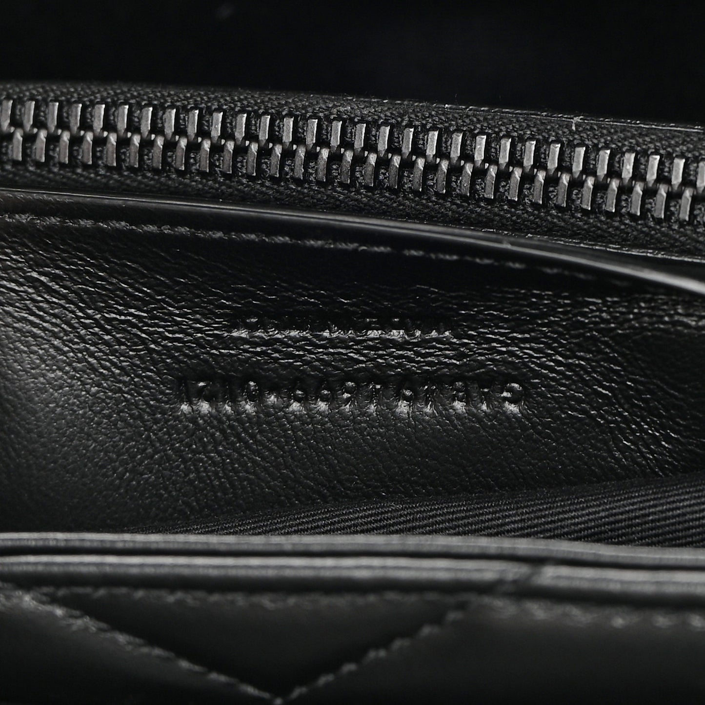 Calfskin Y Quilted Monogram Monochrome Small Loulou Chain Satchel Black