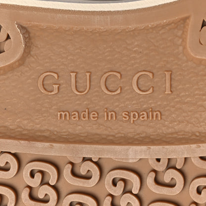 Gucci GG Monogram Mens Julio Low Top Sneakers 9 Beige Ebony Mystic White 8 of 11
