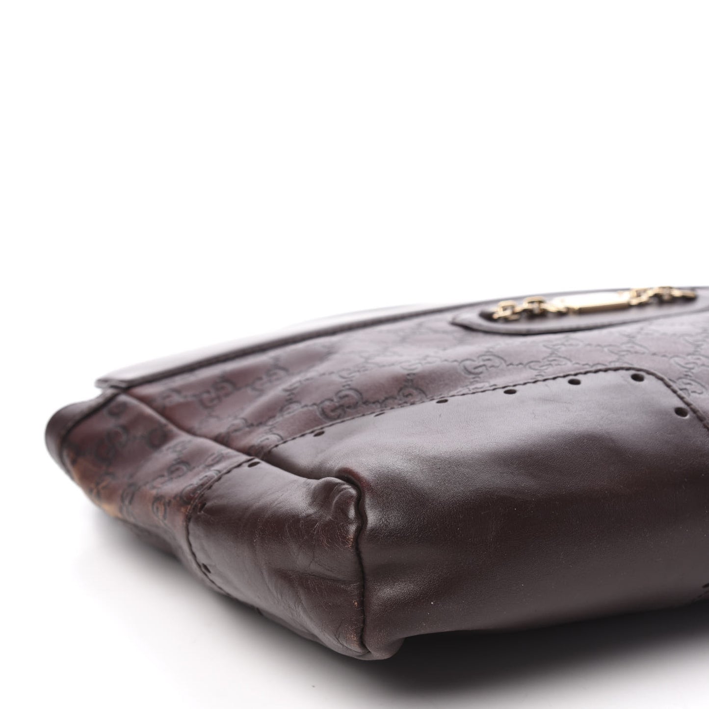 Guccissima Medium Punch Top Handle Tote Brown
