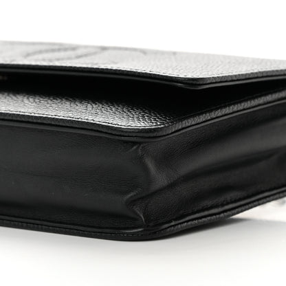 Chanel Caviar Timeless CC Wallet on Chain WOC Black 11 of 13