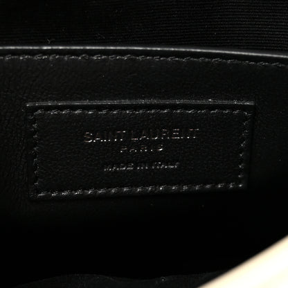Saint Laurent Crinkled Calfskin Matelasse Monogram Baby Niki Chain Satchel Ivory 6 of 10