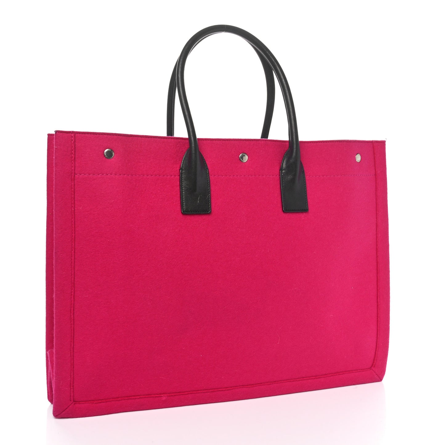 Wool Rive Gauche Tote Fuchsia
