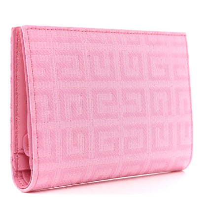 Givenchy Embroidered Canvas 4G Logo G-Cut Bi-Fold Wallet Bright Pink 3 of 9