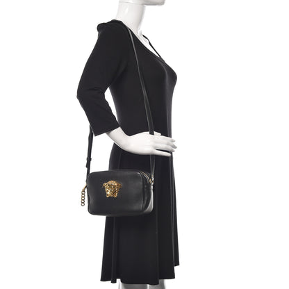 Versace Calfskin Palazzo Camera Bag Black 2 of 9