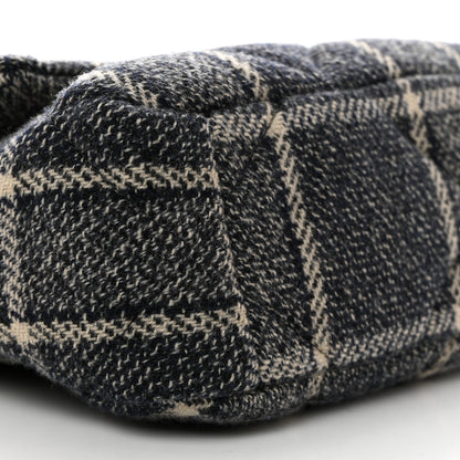 Chanel Tweed Quilted Medium Chanel 19 Flap Grey Navy 9 of 10