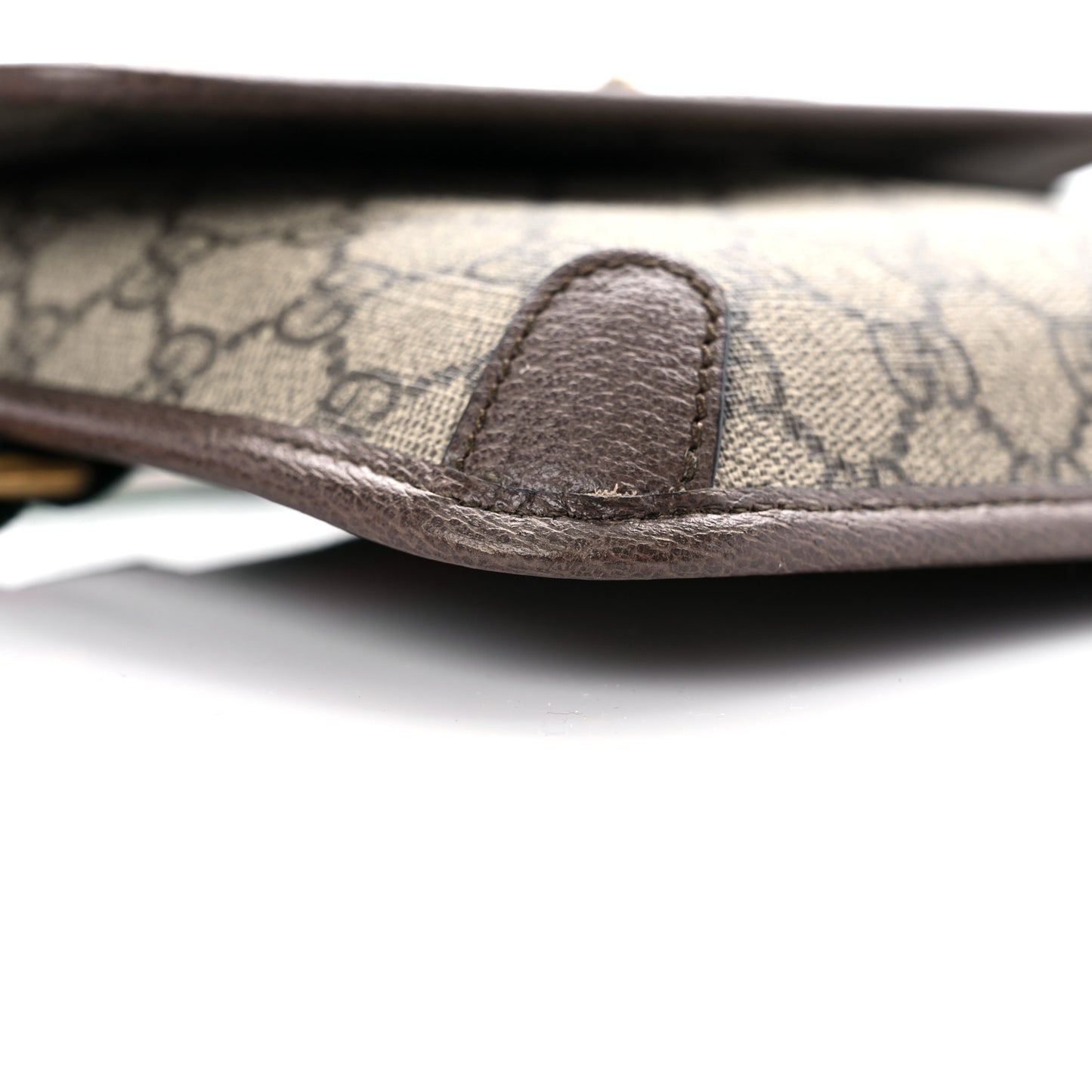 GG Supreme Monogram Neo Vintage Web Belt Bag Brown