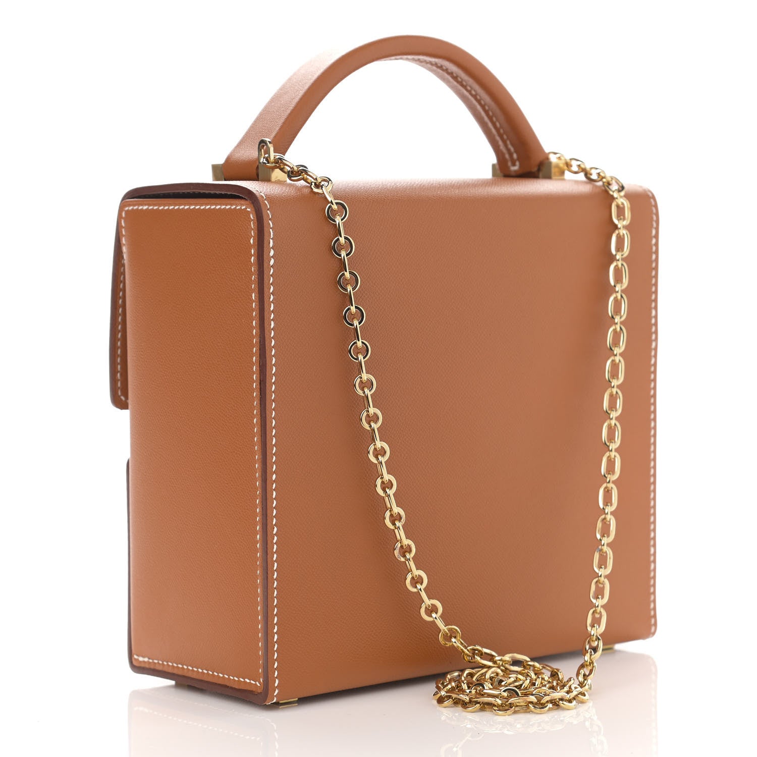 Hermes Epsom Cinhetic Boxy Top Handle Bag Gold 3 of 11