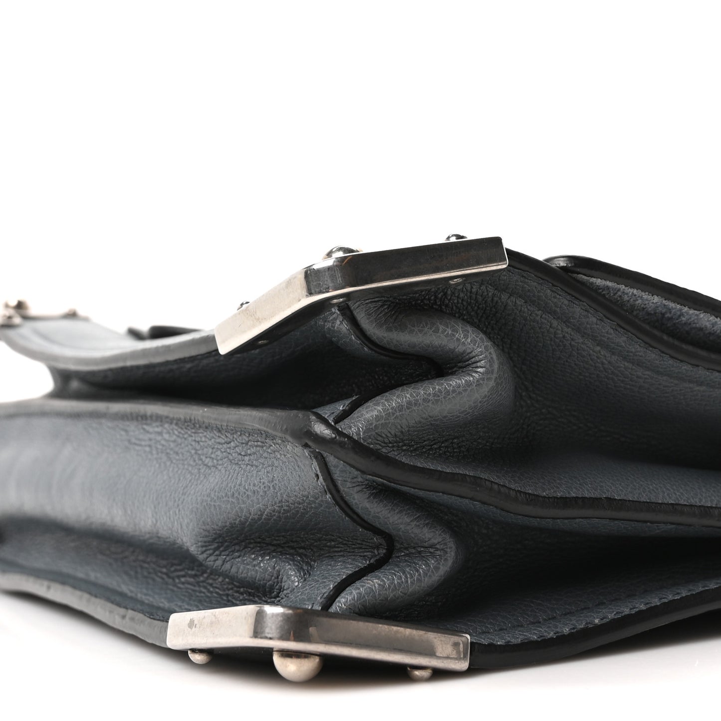 Glace Calf Soft Cahier Bag Marine Astrale