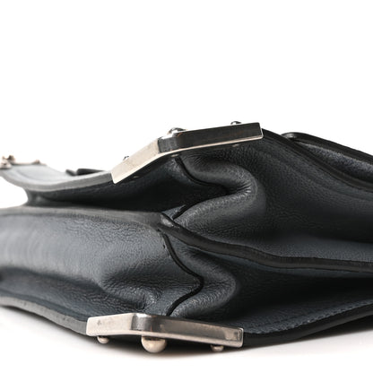 Prada Glace Calf Soft Cahier Bag Marine Astrale 9 of 9