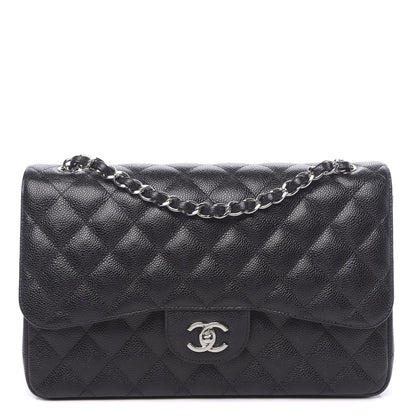 Chanel Caviar Quilted Jumbo Double Flap Black 1 of 11