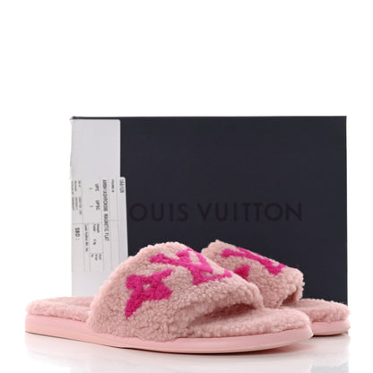 Louis Vuitton Shearling Magnetic Flat Mule 39 Rose Clair 9 of 9