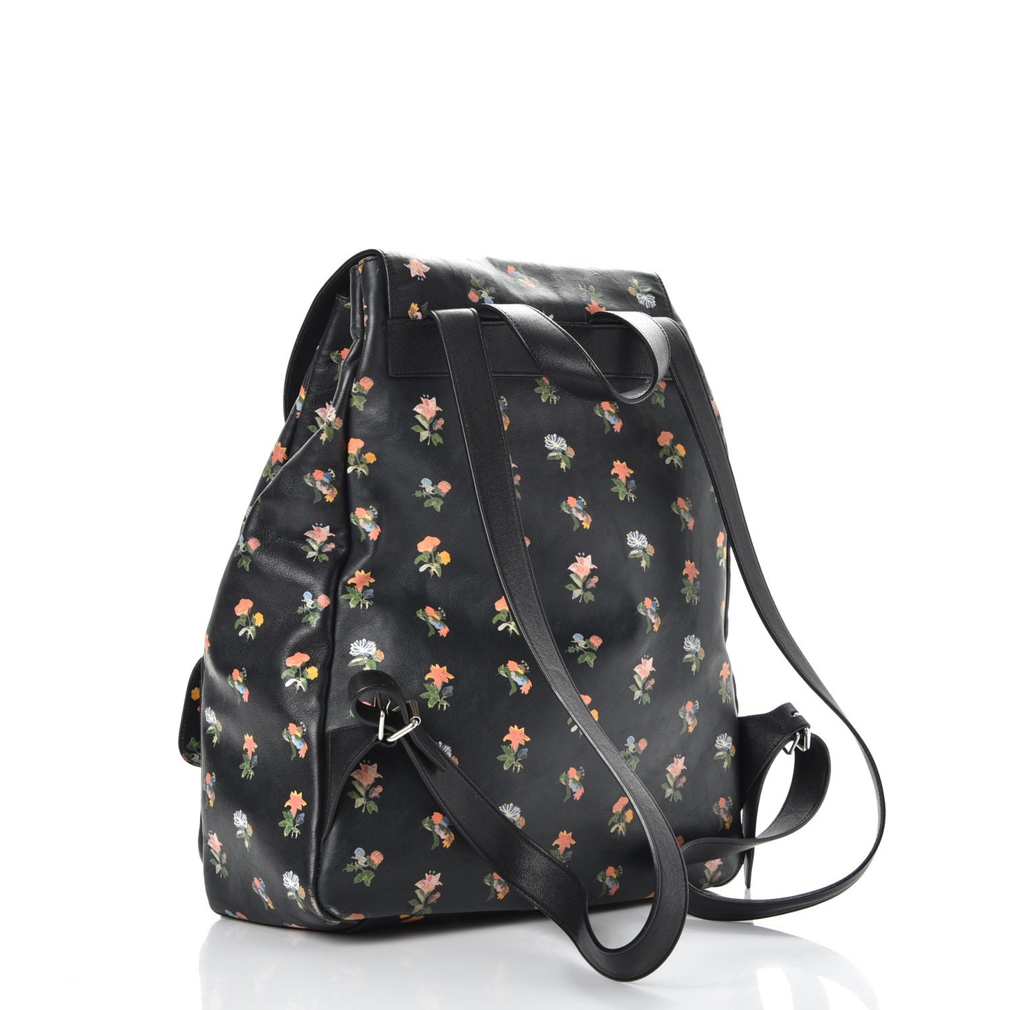 Calfskin Prairie Flower Printed Festival Backpack Multicolor
