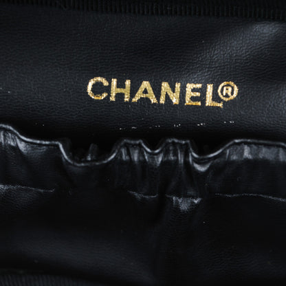 Chanel Calfskin Vanity Cosmetic Case Black 6 of 8